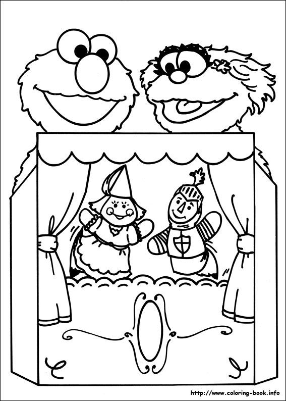 Sesame Street coloring picture